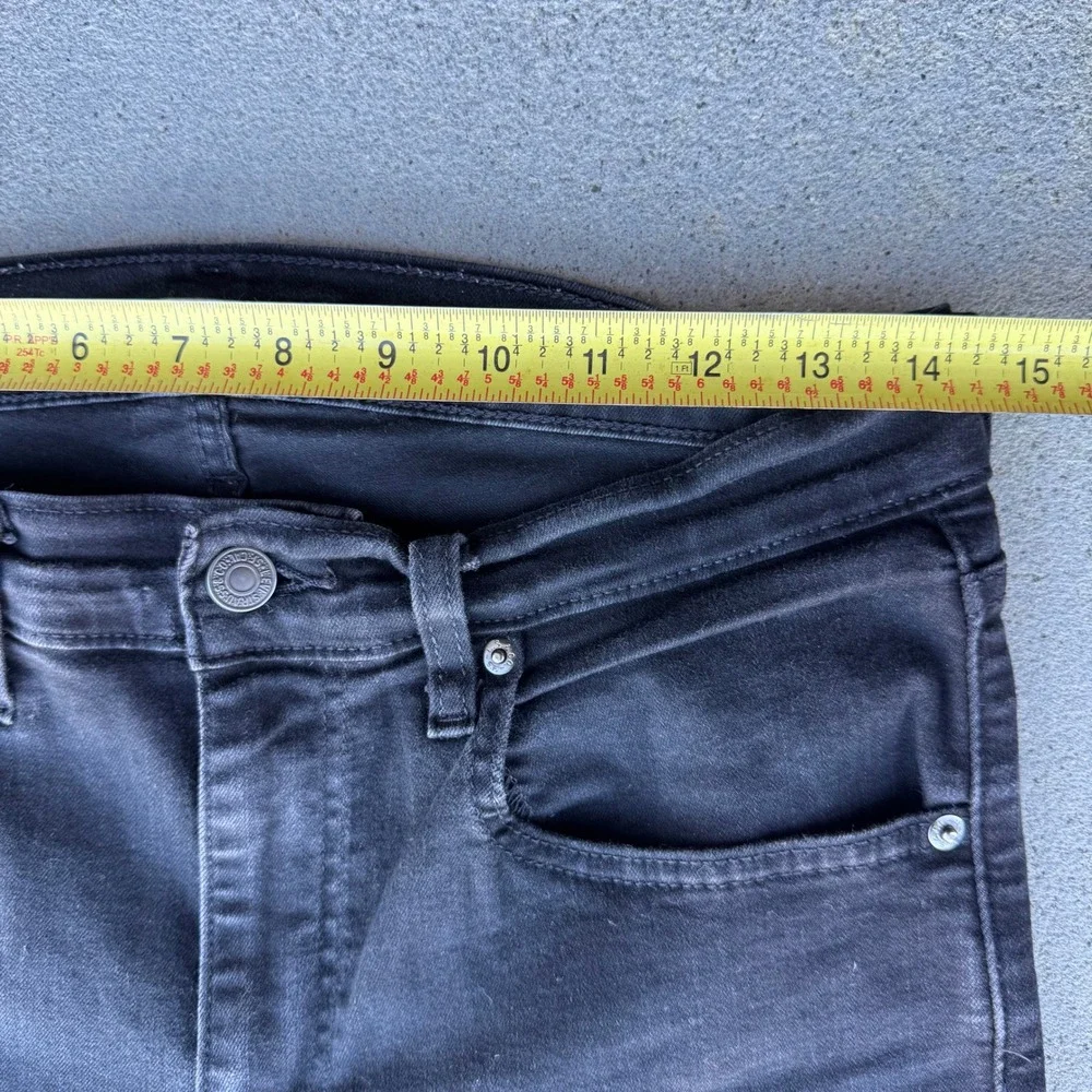 Levi's‎ 724 High Rise Straight Size 30 Black Denim Jeans Women - Picture 7 of 9